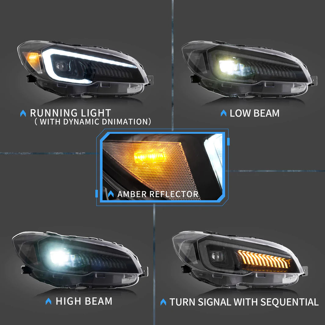 Subaru WRX Vland LED Projector Headlights