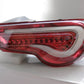 Clear lense/ red housings Valenti tail lights